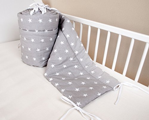 [- Amilian® Bettumrandung Nest Kopfschutz Nestchen 420x30cm, 360x30cm, 180x30 cm Bettnestchen B