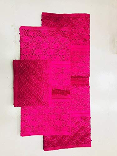 Lace - Latest 2018African headtie with Beads Nigerian gele Wrapper Women Head wear 3pcs/Set L810-2 - (Color: As Picture 5)