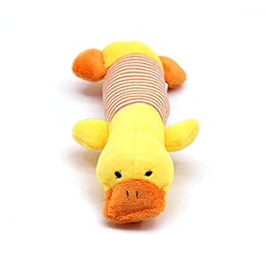 QiKun-Home Leuke Hond Kat Pluche Squeak Geluid Hondenspeelgoed Grappig Fleece Duurzaamheid Kauw Molair Speelgoed…