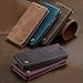 SENSKO Samsung A50 Wallet Case,Magnetic Stand Flip Protective Cover Book Style Leather Flip Cover Durable Shockproof Protective Case for Samsung A50(Coffee)