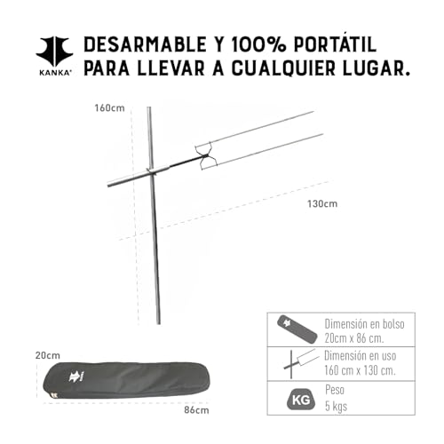 KANKA Asador Portátil con Motor Eléctrico, Acero Inoxidable 304, Soporta Hasta 10 Kg de Alimentos, Compatible con Todo Tipo de Parrillas y Fuegos, Ideal para Cocción Continua en Exteriores