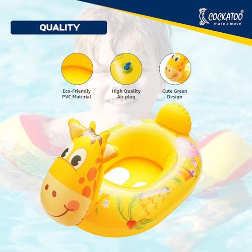 Cockatoo SF01-DEER Swimming Floats for Kids, Environmental Protection PVC Material, PVC Carry Bag 1