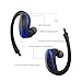 Sports Bluetooth Headphone Sweatproof, Wireless Headset for Running Over ear Earphone Neckband Earbuds Secure Fit for Runner and Workouts, Hands Free for All Bluetooth Devices. (Blue)