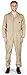 NATURAL WORKWEAR - Mens Long Sleeve Basic Blended Coverall, Khaki 38102-XXX-Large-FBA