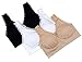 Women Set of 3 Lace Bra White, Nude, Black (XXL, Lace)