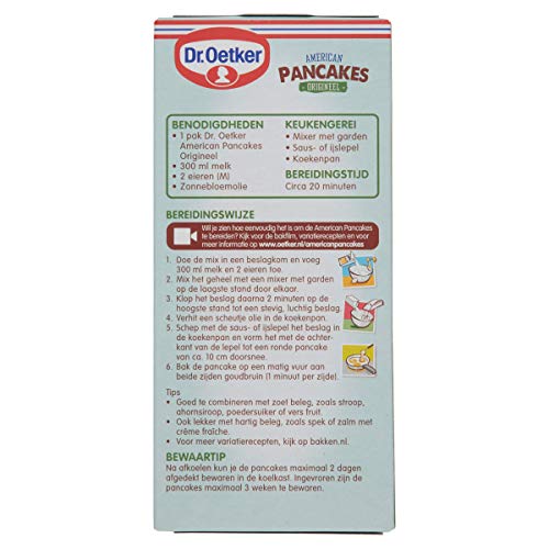 Dr. Oetker American Pancakes Origineel, luchtige pannenkoeken mix voor 14 stuks (multipack 6 x 300 gr) - Afbeelding 3