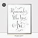 Remember Who You Are Silver Foil Decor Wall Art Print Inspirational Motivational Quote Metallic Small Poster 5 inches x 7 inches E42