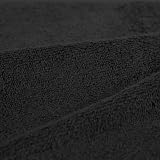 Amazon Basics Bath Towels 100% Cotton Fade Resistant Black Pack of 2 70 x 140 cm view 2