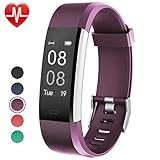 Fitness Tracker with Heart Rate Monitor,Willful Fitness Watch Activity Tracker IP67 Waterproof Slim Smart Band with Step Calorie Counter 14 Sports Mode Sleep Monitor,Pedometer for Kid Women Men Purple