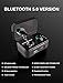 AMINY Bluetooth 5.0 Wireless Earbuds Touch Control Wireless Bluetooth Headphones with 86H Playtime Deep Bass Stereo Sound 33 ft Bluetooth Range Perfect Portable Charging Case, Built-in Mic