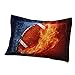 SDIII 3PCS America Football Duvet Cover Twin, 1 Duvet Cover and 2 Pillowcases, Sports Bedding with Corner Ties and Zipper Closure, for Boys Girls Kids and Teens on Amazon, Twin