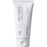Dermela Pore Deeptox Cleansing Foam, Black Charcoal + BHA & Succinic Acid, One-Step Pore-Purifying Cleanser, 10-Weight Hyaluronic, 4.06 fl oz (120 mL) | Korean Face Wash for Oily & Sensitive Skin