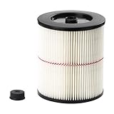 Craftsman 17816 Replacement Wet / Dry Utility Vacuum Cleaner Cartridge Filter for All 5 Gallon and Larger Models.
