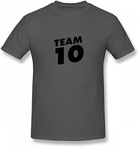 MCEOO Team 10 Black Word Tshirt Printed Cotton T-Shirts Tops Logo Original Man Tee Asphalt