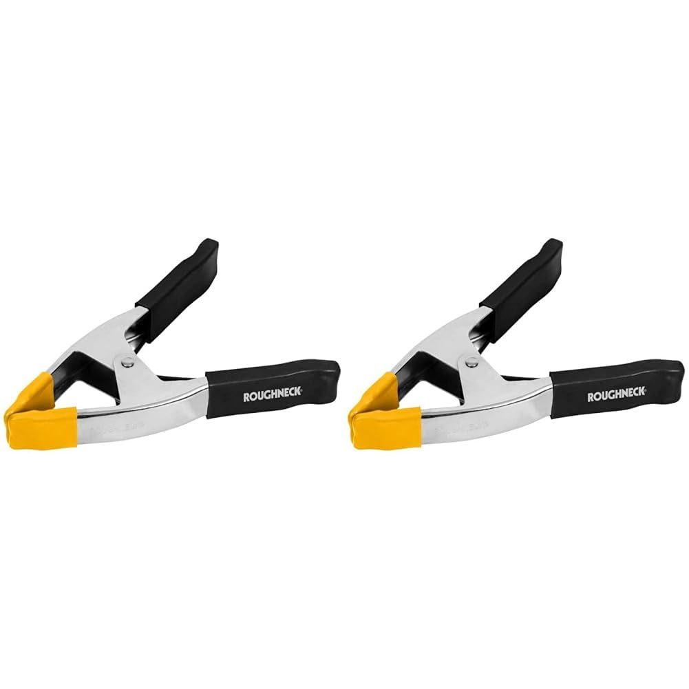 Roughneck ROU38353 Heavy Duty Metal Spring Clamp 75mm/3" (Pack of 2)