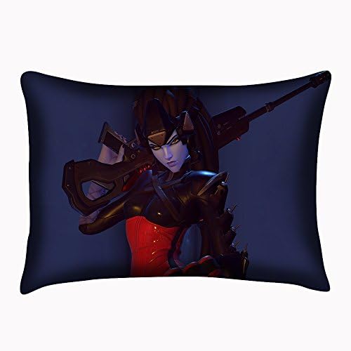 Overwatch Pillowcase OW Widowmaker Pillow Case Cushion Cover Twin Sides Pillowslip 20x30 Inch