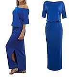 Women Dress,Haoricu Women Summer Elegant Long Maxi Evening Party Dress With Pocket