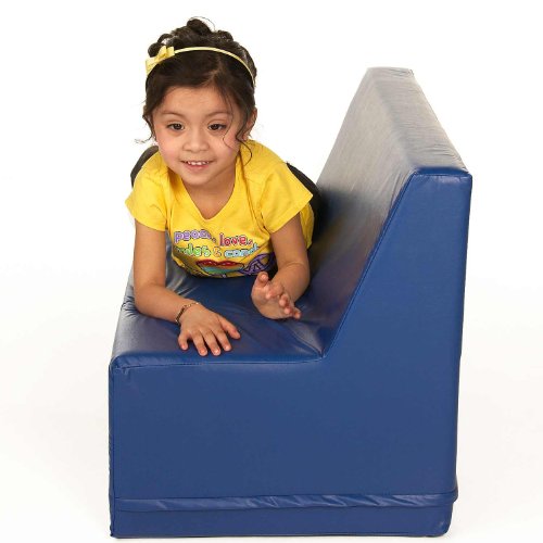 Foamnasium Straight Back Sofa, Blue