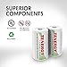 Tenergy Centura NiMH Rechargeable C Batteries, 4000mAh C Battery, Low Self Discharge C Cell Battery, Pre-Charged C Size Battery, 4 Pack