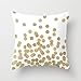 Simple Design Cheap Pillowcase Gold Glitter Dots In Scattered Pattern Throw Pillow