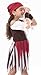IKALI Baby Toddler Girl Pirate High Seas Buccaneer Costume Party Decoration Toy Kids Pretend Play Pirate Fancy Dress (7-8Y)
