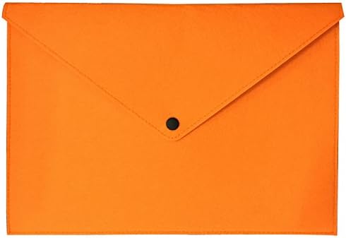 Ownuzz 17‘’Protective Felt Case Bag Cover for All-New Tracing Light Box, Portable Felt Carrying Pouch Protective Cover Laptop Protective Cover Big Folder Envelope Bag Cover(Orange)