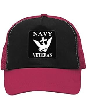 Unisex Anchor Navy Veteran Eagle Trucker Hat Adjustable Mesh Cap