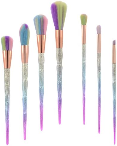 TTRWIN 7pc Makeup Brushes Fantasy Set Foundation Powder Eyeshadow Kits Make Up Brushes Gradient Color Makeup Brush Set