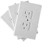 Jambini Self-Closing Outlet Covers - An Alternative To Socket Plugs - 3 pack