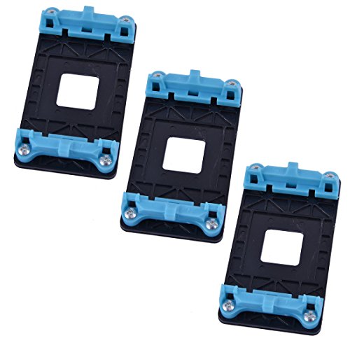 uxcell Plastic AM2 AM2+ AM3 AM3+ FM1 socket AMD CPU Fan Bracket Base 3pcs Blue