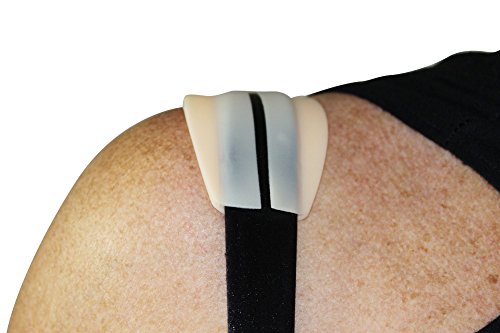 Flirtzy Soft Silicone Bra Strap Cushion Holder Non-Slip Shoulder Protecting Pads Ease Shoulder Pain and Indentation, 2 Pack