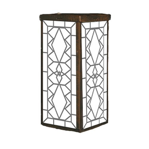 Mr. Light Stained Glass Design Solar Projection Lantern With Bronze