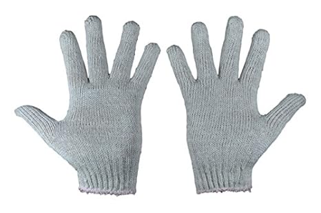 TheCoolio Cotton Knitted Hand Gloves Plain - Pack of 8