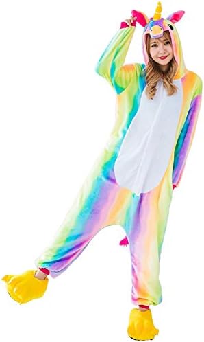 MiFier Unisex Adults Animal Pajamas Unicorn Cosplay Costume Kigurumi Onesie