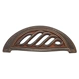 Hickory Hardware PA1322-RI Charleston Blacksmith Cup Cabinet Pull, 3-Inch, Rustic Iron