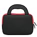7-8 inch Tablet Sleeve, Evecase® 7~8 inch Tablet Ultra-Portable Neoprene Zipper Carrying Sleeve Case Bag with Accessory Pocket - Black/Red