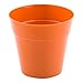 Restaurantware 4 Ounce Dessert Cups 100 Flower Pot Ice Cream Cups - Sturdy Disposable Terracotta Plastic Appetizer Cups For Layered Desserts Use At Garden Theme Parties Birthdays Or Weddings