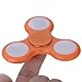 Huayang| Double-sided LED Tri Fidget Spinner Toy for ADHD Anxiety Autism Stress Reducer for Adults/ Kids- LED Fidget Hand Spinner Glow in The Dark Orange