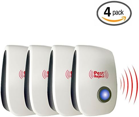 BADLILY Ultrasonic Pest Repeller Control-Electronic Plug In-Repelling for Insects-Roaches , Flies, Ants, Mice (4 Pack)