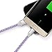 Micro USB Cable, OKRAY 3M/10FT Premium Flat Nylon Braided Micro USB 2.0 A Male to Micro B Sync Charge Cables Charging cord for Samsung Galaxy, Nexus, LG, Motorola, HTC, Android Smartphones (6 Pack)