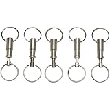 eBoot Detachable Pull Apart Key Rings Keychains (5 Pack)