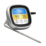 Meat Thermometer, CyanCloud Instant Read Food Thermometer Digital Cooking Thermometer for Oven, Kitchen, Grilling, Smoker with Timer Alert