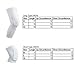 AceList 2 Packs (1 Pair) Protective Compression Wear - Men & Women Basketball Brace Support Wrap Knee for Volleyball, Football, Contact Sports - Snug & No Chafing Padded Knee Sleeves White