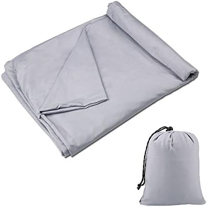 Travel Sleeping Bag Liner, Foloda Soft Cotton Sheet for Travel, Camping, Hotel, Picnic, Train, Plane (83 x 59 inches)