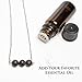 Essential Oil Diffuser & Aromatherapy Necklace | 3 Stone Lava Bead Jewelry | Stainless Steel Chain