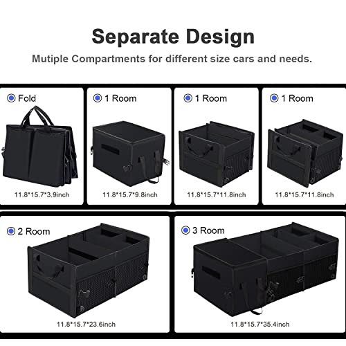 Xcosrack Car Trunk Organizer, Washable Large Capacity with Insulation