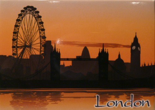 London England (UK) Fridge Collector's Souvenir Magnet 2.5" X 3.5"