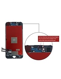 Pantalla de repuesto compatible con iPhone 7 (negro).