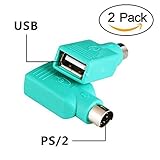 Oxsubor PS2 to USB Female,PS/2 Male Converter Changer Adapter for Keyboard Mouse 2pcs by Oxusbor(Notice:Can't Match All Motherboard)