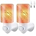 TomCare Himalayan Salt Lamp Natural Hand Carved Himalayan Salt Light Glow Crystal Rock Salt Lamps Wall Night Light Bulbs with UL Listed Plug for Lighting and Decoration (2)